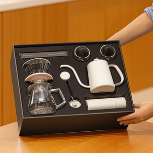 泰摩 手冲咖啡C3 C5 家用滴滤咖啡手冲壶礼盒手摇磨豆机器具套装
