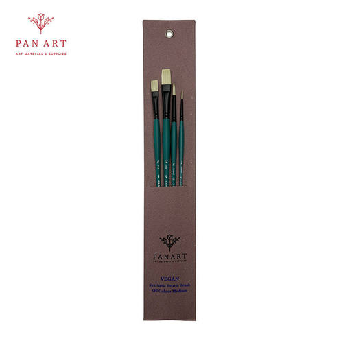 印度PAN ART 高级Vegan长杆画笔套装