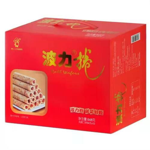 波力手工酥脆蛋卷礼盒648g送礼