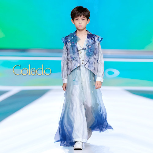 扣诺男童高端礼服走秀唐装汉服