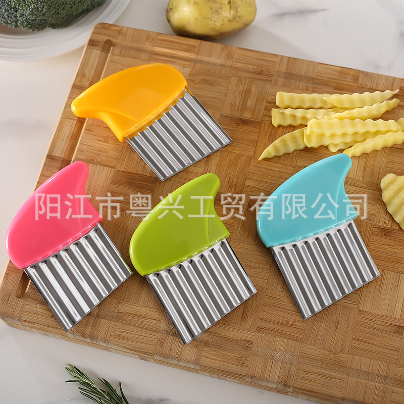 不锈钢土豆切狼牙土豆刀波浪
