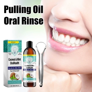 Mouthwash tee Coconut beautifies Oral and removes Oil stains