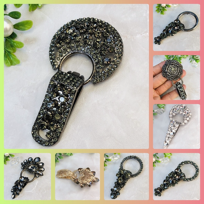 貂皮扣子裘皮进口水钻