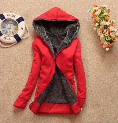 2018 winter warm coats women wool coat jackets thicken hoody