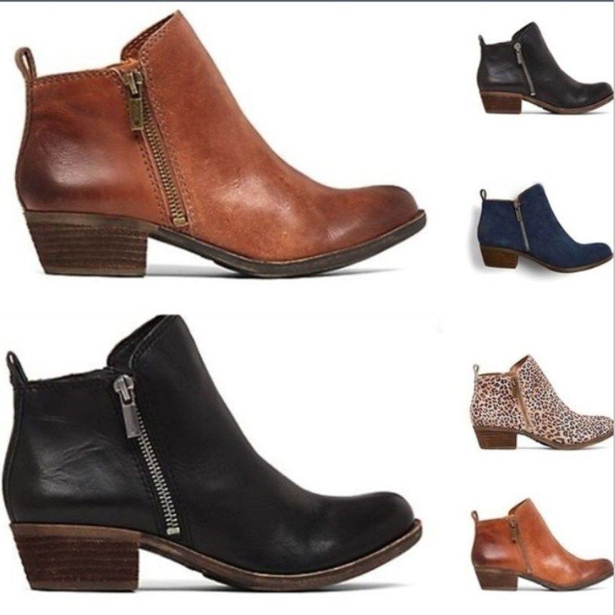 2018 women martin boots ankle boot  zipper large size shoes