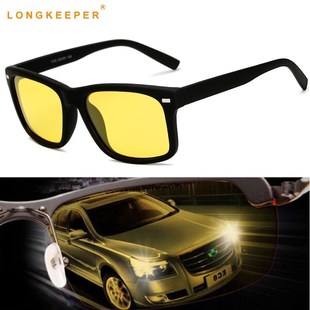 Sunglasses Yellow Lens Men Anti Polarized Glasses Glare