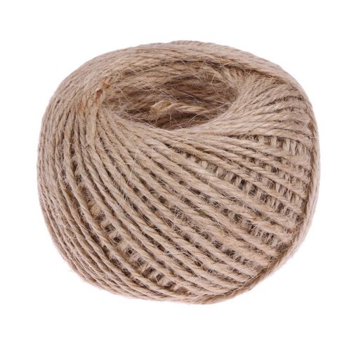 1 roll 50m 2mm  burlap hessian jute twine cord hemp rope str