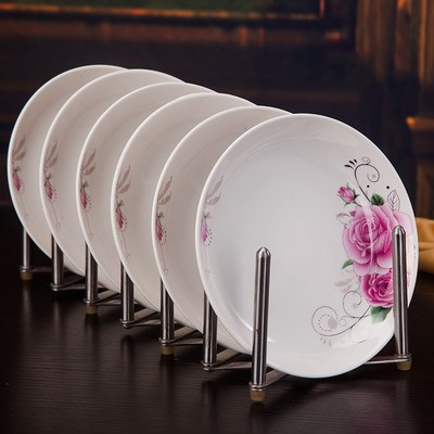 Jingdezhen 6 plates dish plate household round ceramic dish