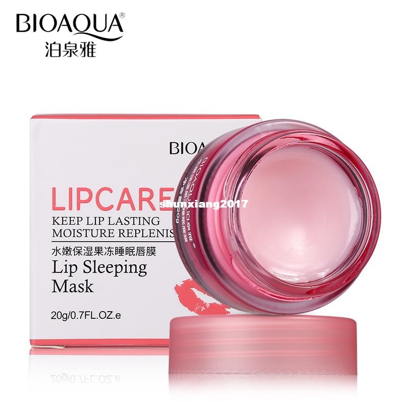 BIOAQUA Strawberry Lip Sleeping Mask Exfoliator Lips Balm Mo