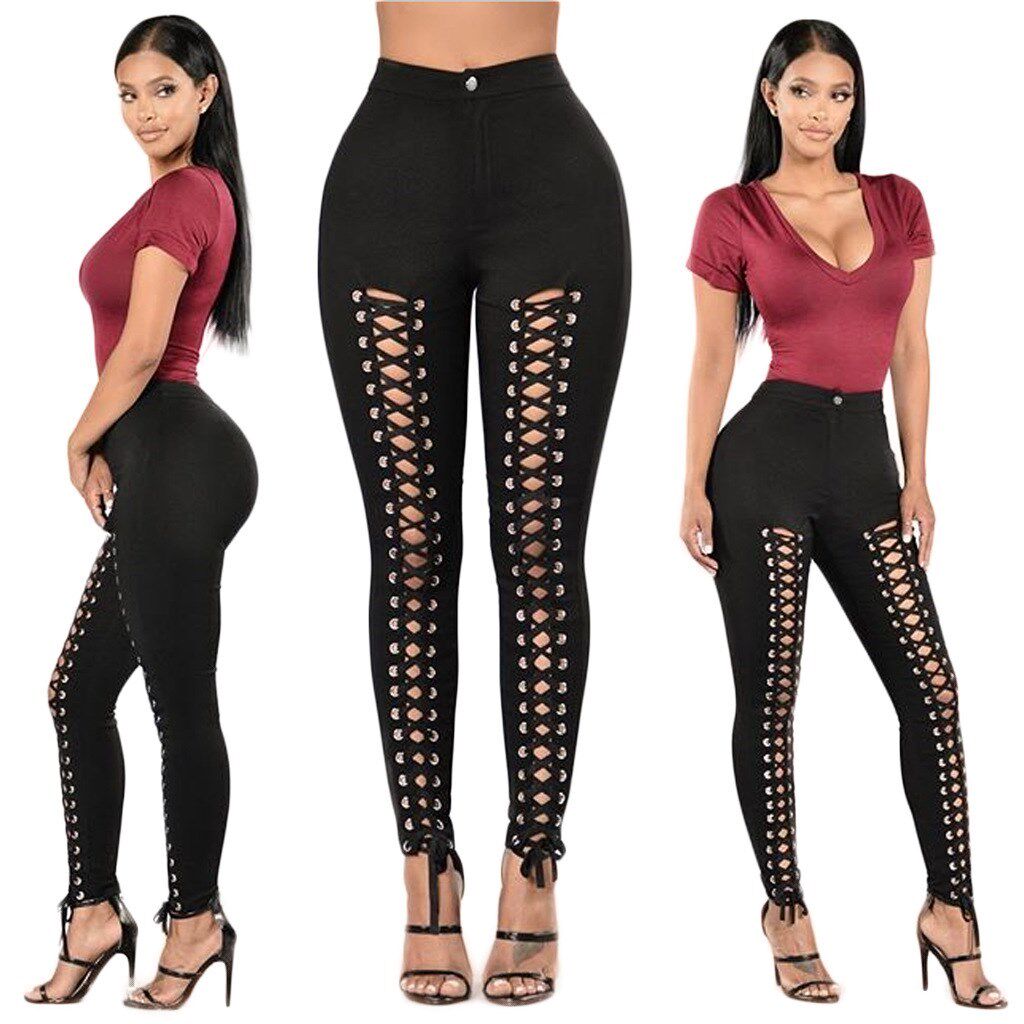 Fashion Pencil Jeans Woman Waist Slim Women Jeans妇女牛仔裤