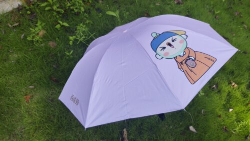 百雀羚晴雨伞三折遮阳挡雨一伞多用双色可选 小清新 成人学生旅行