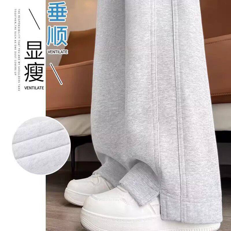 窄版阔直筒2026裤超女童卫裤运动裤腿新款春秋春装女大童裤子好看