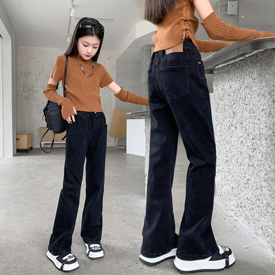 儿童牛仔裤春秋新款女童