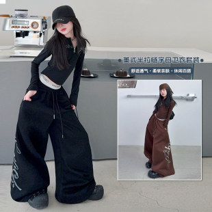 爵士舞装嘻哈演出服服装jazz儿童露肚脐上衣大女童服女孩舞蹈街舞