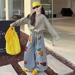 女童新款衣服童装洋气-衫岁12上衣中长袖打底T恤大儿童休闲春装6