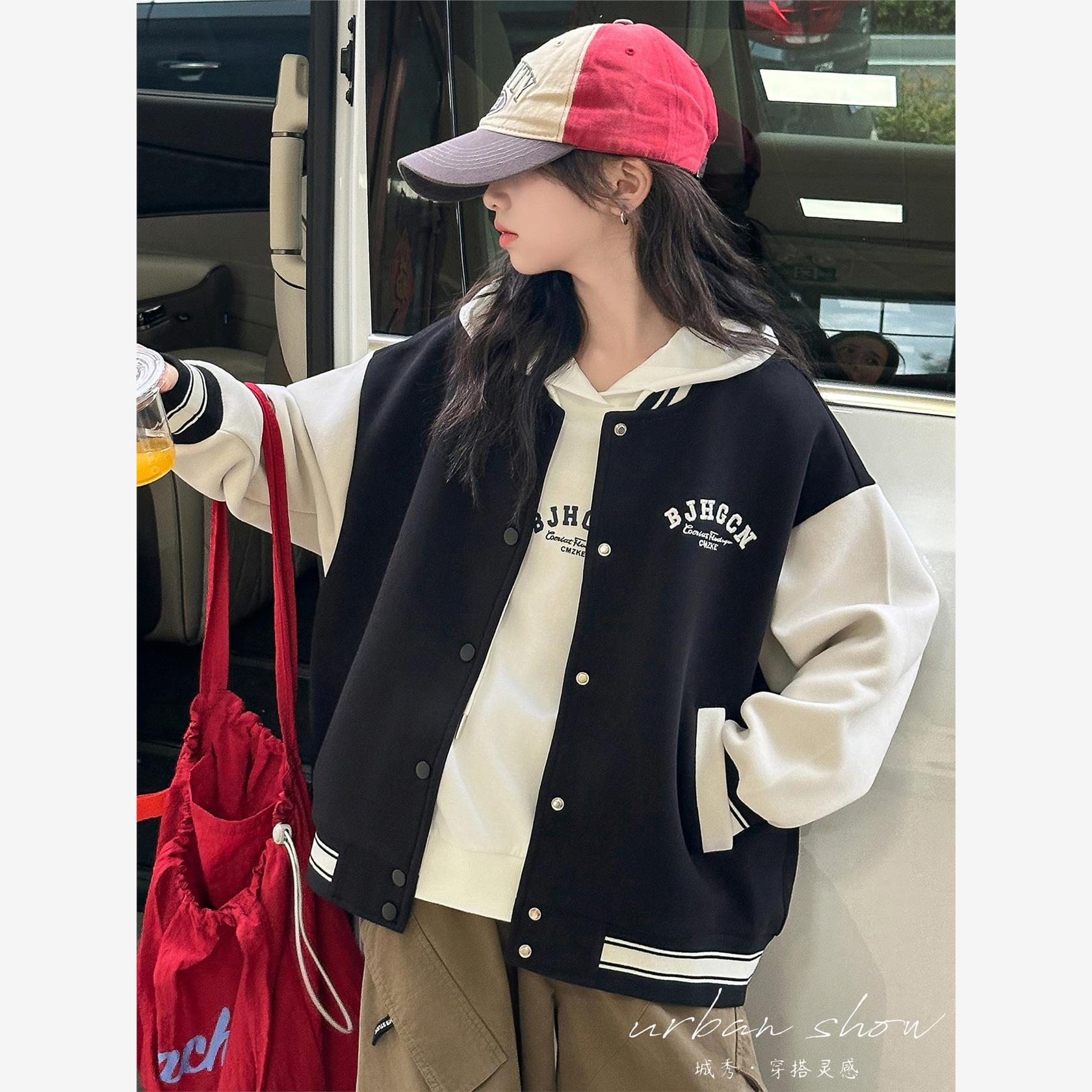 女童秋装外套2025新款儿童春秋款洋气休闲上衣大童女孩秋季棒球服