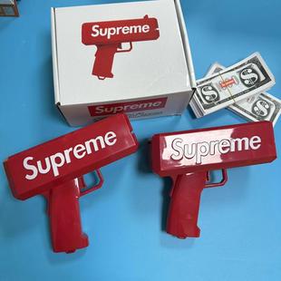 连发喷钱枪美金生日派对钞票电动喷钱玩具婚礼玩具厂moneygun枪