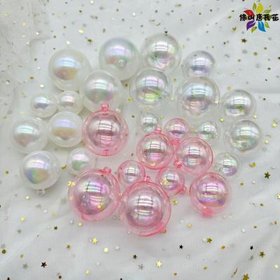 摆件球泡泡白色幻彩透明蛋糕唯美球风球圣诞ins透明装饰粉色