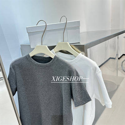 短袖简约磨毛棉女基础款