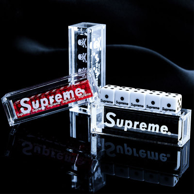 直角骰子筛子酒吧KTV夜店家用聚会游戏潮红色树脂水晶色子粒摆件