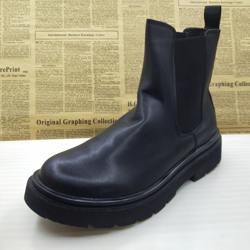 40码孤品清仓真皮切尔西套筒马丁靴圆头时尚百搭休闲防滑透气男靴,流行男鞋,马丁靴,淘宝优惠券,粉丝福利购,淘宝优惠卷