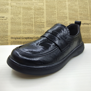 商场撤柜真皮里外全皮圆头一脚蹬商务正装英伦风德比鞋防滑男皮鞋