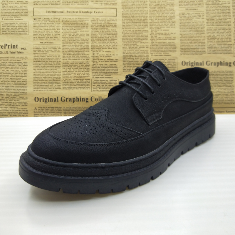 42码孤品真皮商务正装英伦风布洛克雕花百搭透气休闲男皮鞋