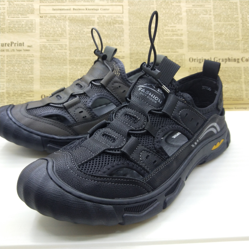 撤柜清仓软底上线镂空真皮软底一脚蹬休闲运动鞋百搭跑步鞋男鞋潮