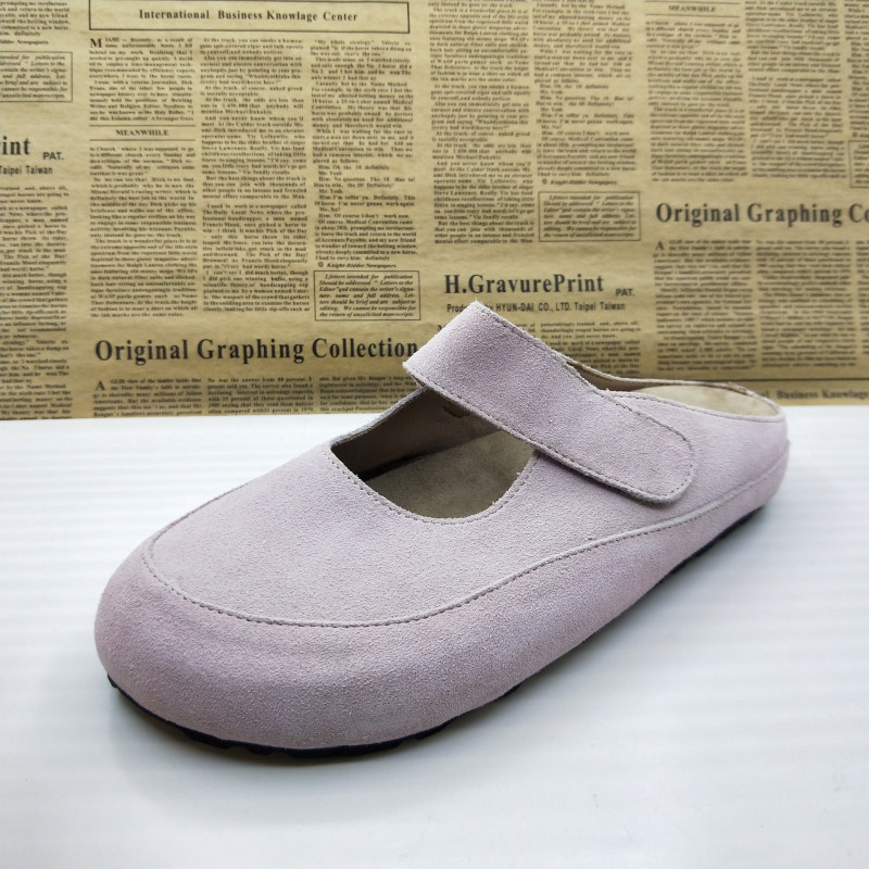 40码孤品清仓真皮反绒牛皮软底包头外穿时尚韩版平底轻便女拖鞋潮,女鞋,毛毛鞋,淘宝优惠券,粉丝福利购,淘宝优惠卷