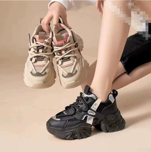 全皮轻便防滑老爹鞋运动鞋女鞋