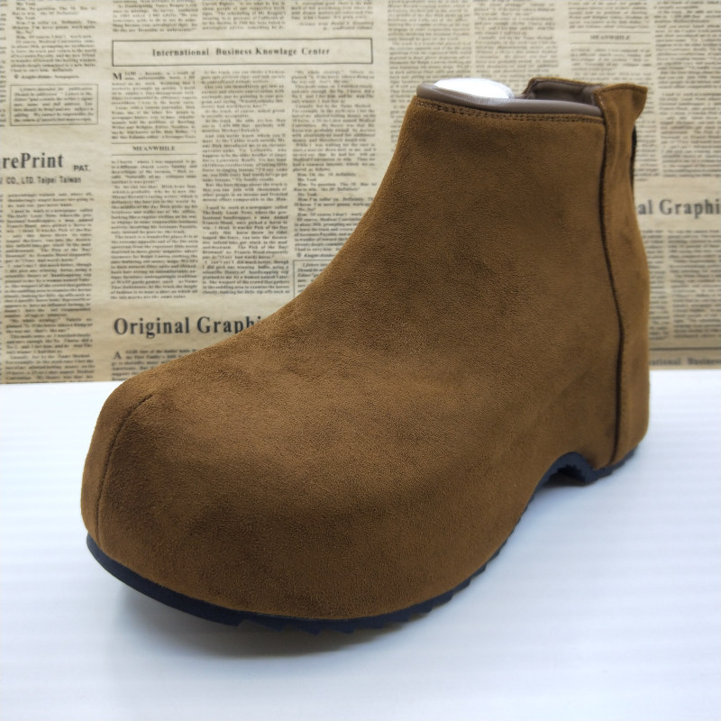 撤柜处理厚底时尚百搭马丁靴圆头百搭烟筒靴时尚后拉链小个子女靴