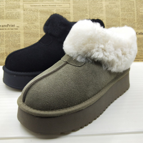 圆头透气秋冬季百搭时尚女靴