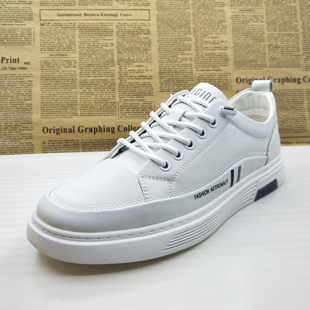 撤柜真皮全皮一脚蹬软底休闲板鞋防滑透气上线加绒薄绒小白鞋男鞋