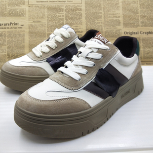 撤柜清仓真皮反绒牛皮厚底休闲板鞋透气驾车鞋百搭时尚韩版女单鞋