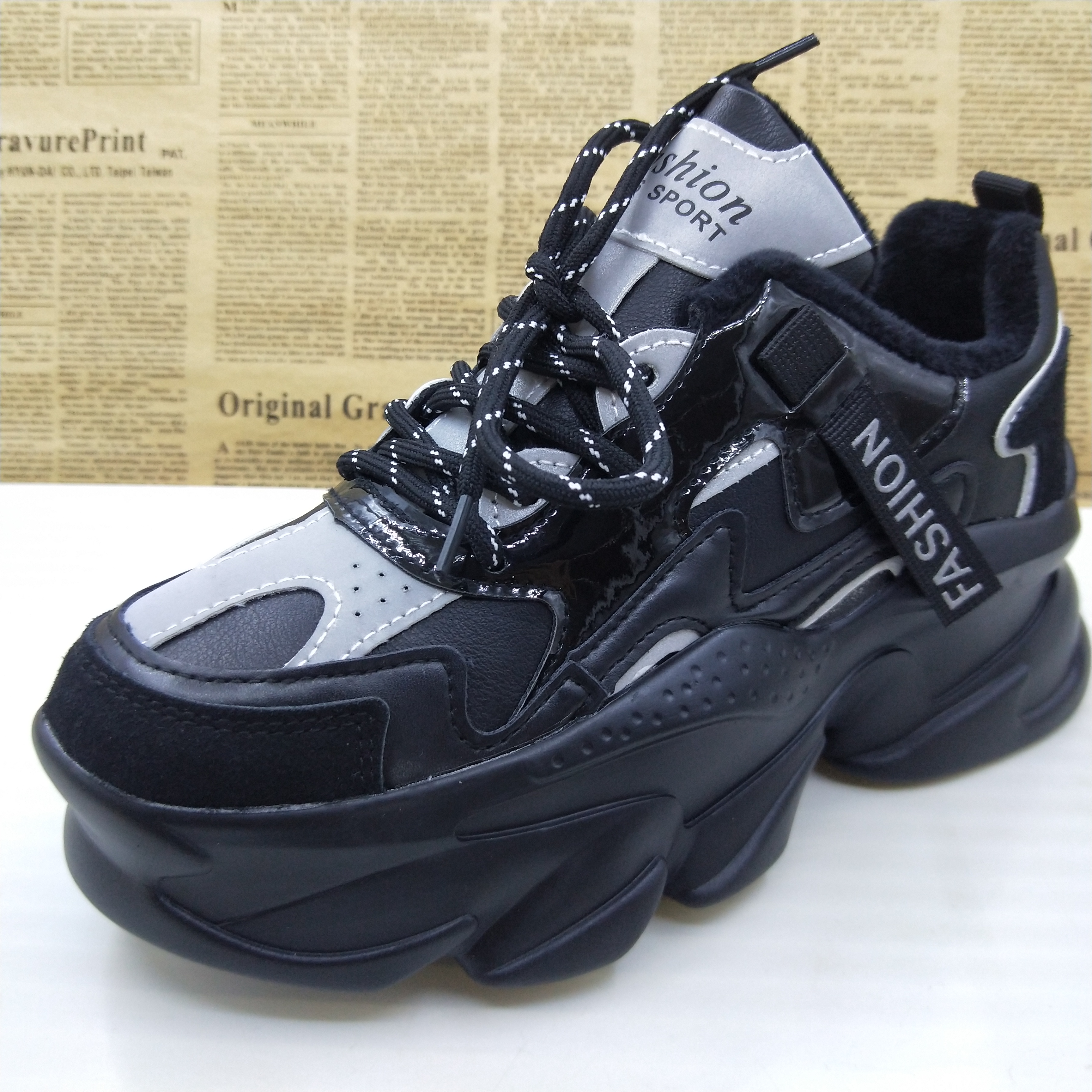 滑老爹鞋轻便运动鞋女棉鞋