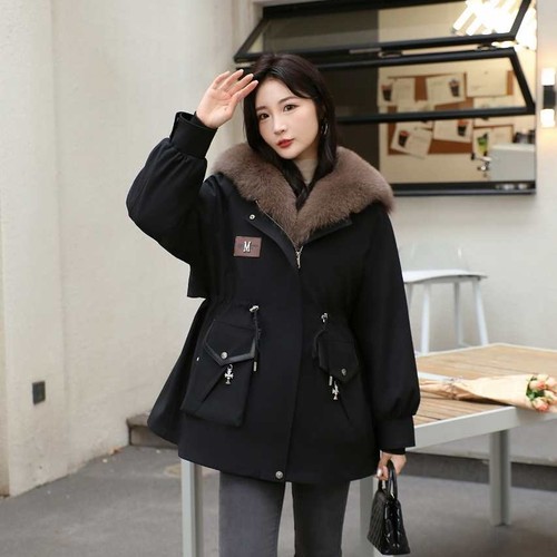 真皮毛派克服狐狸毛领内胆可拆卸