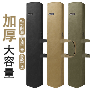 钓鱼伞包杆包一体鱼竿包轻便型鱼竿收纳袋包帆布加厚大容量渔具包