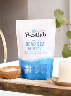 英国Westlab Dead Sea Bath Salt死海盐泡澡天然沐浴盐 国内现货
