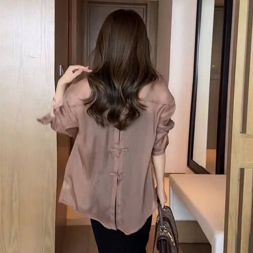 夏季小众设计感大码防晒衬衫女夏款薄款外套衬衣2025新款雪纺上衣
