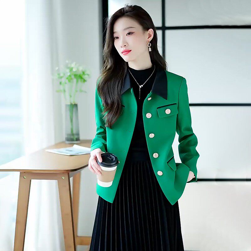 韩版小香风西装外套女士2025春秋新款休闲气质高级感短款西服上衣,女装/女士精品,西装,淘宝优惠券,粉丝福利购,淘宝优惠卷