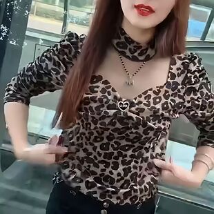 网纱针织衫女红色毛衣秋冬2025新款设计感上衣半高领打底衫女内搭