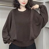 春秋款 慵懒风宽松外穿蝙蝠袖 上衣加厚爆款 韩版 连帽卫衣显瘦打底衫