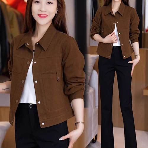 小个子短款牛仔外套女2025年春秋新款韩版宽松显瘦休闲夹克上衣潮