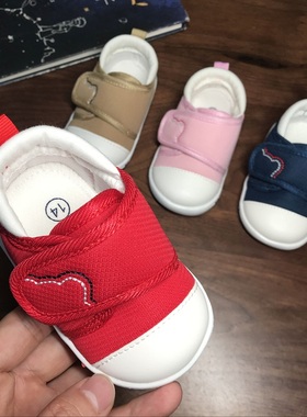 婴儿鞋0-1-2岁男女宝宝鞋春夏秋透气学步鞋软底防滑小白单鞋