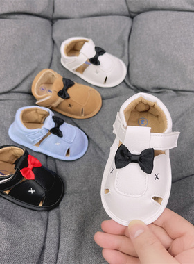 夏新生儿凉鞋0-1岁绅士豆豆鞋宝宝鞋子休闲防踢软底鞋学步鞋