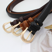 简约休闲裤 腰带学生ins风潮韩版 带 饰牛仔裤 韩国复古皮带女百搭装