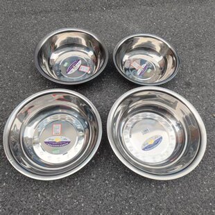 永发面盆加厚无磁不锈钢脸盆圆形加深洗菜盆多用酸菜鱼面盆