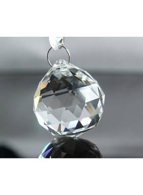 灯饰水晶球 40#灯饰球珠帘吊球吊坠子灯配件挂件30透明白色玻璃球