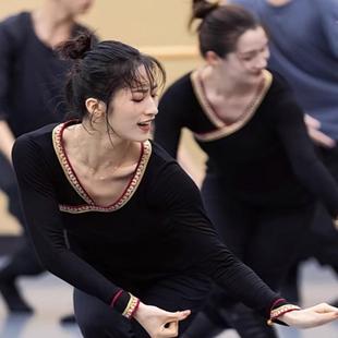 练功练习袍艺考大摆裙 女长款 蒙古舞蹈演出服新款 民族舞表演服装