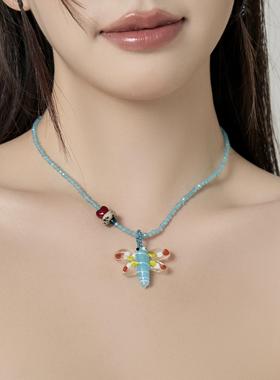 古董小鸟复古蝴蝶锁骨链